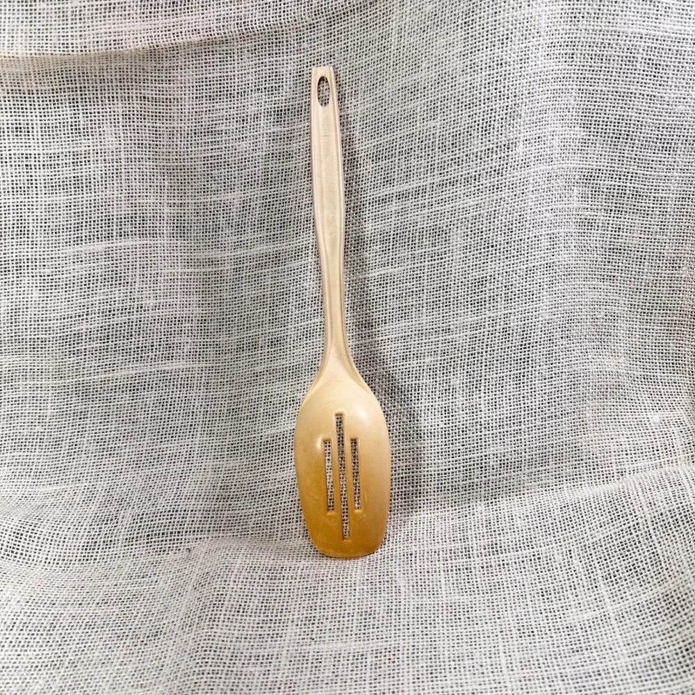Vintage Foley Slotted Spoon Cream‎ Nylon USA Kitchen Utensil 11